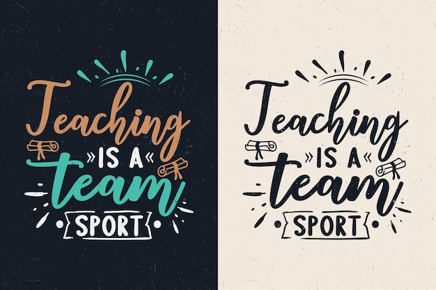 Teaching is a team sport