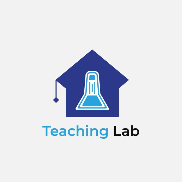 Vector teaching lab logo design