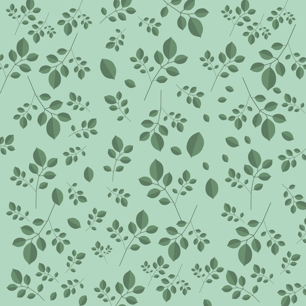 Teal leaves dark spring background