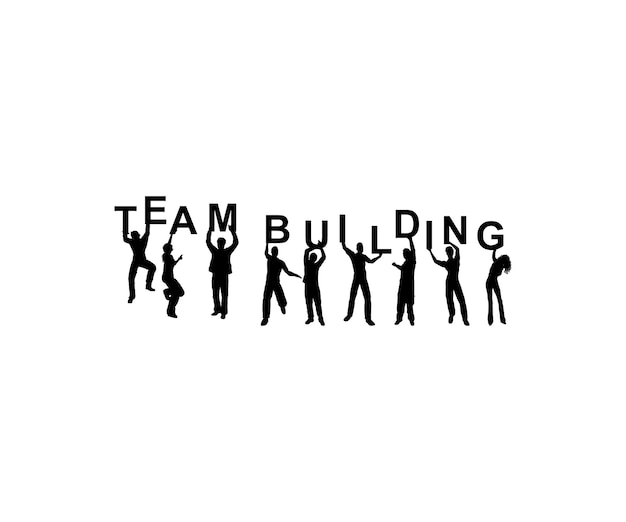 Team building concept group of people gather and work together to get good business results idea