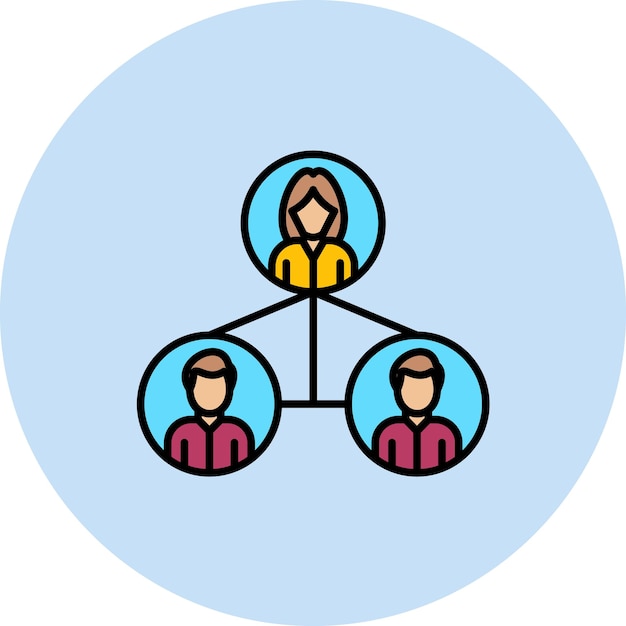 Team Connection Flat Illustration