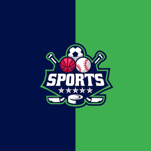 Team esport en sport logo ontwerp