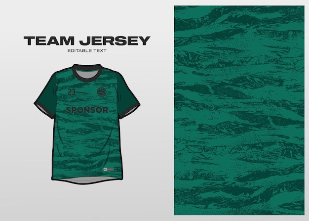 Team jersey with camouflage pattern