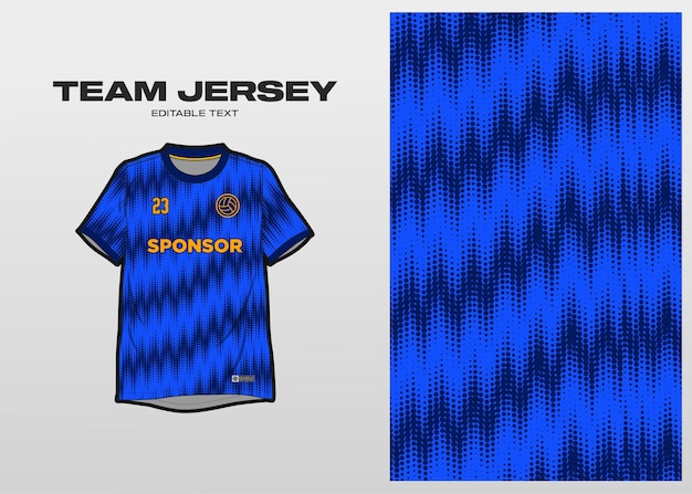 Team jersey with dotted shape pattern