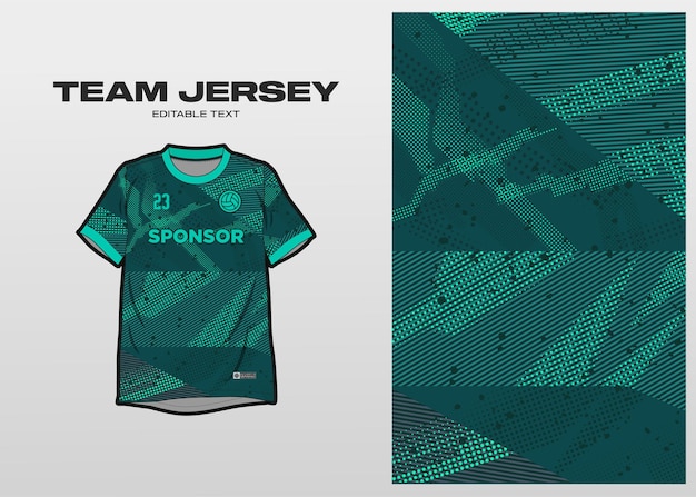 Team jersey with urban shape pattern