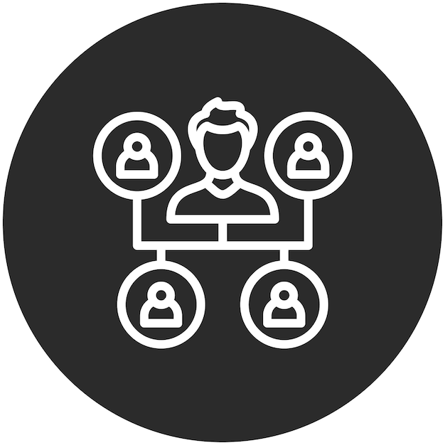 Team Netwerk vector icoon illustratie van Business en Office icoon set