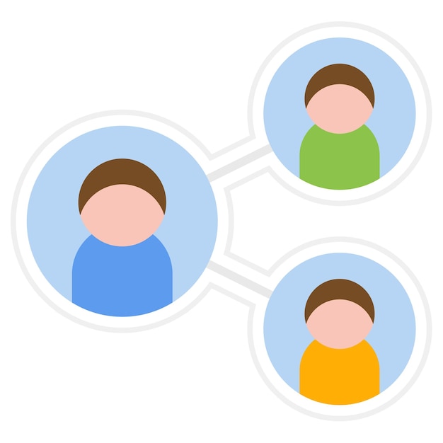 Team Network icon vector image Can be used for Business People