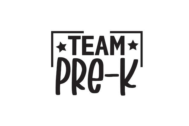 Team Prek Vector File