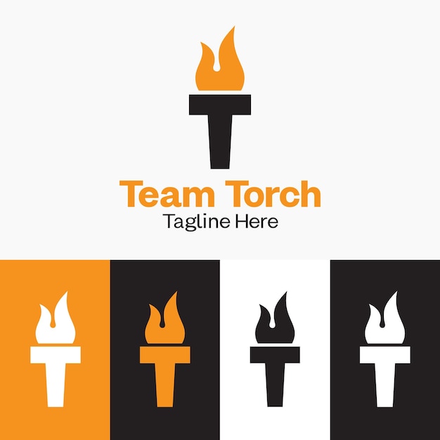 Team Torch - Letter T and Torch Icon