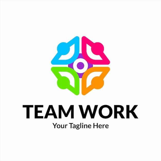 TEAM WORK creative and simple logo design