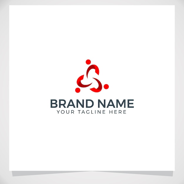 Team work logo template design