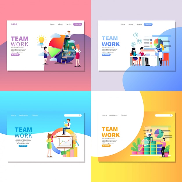 Team work web page