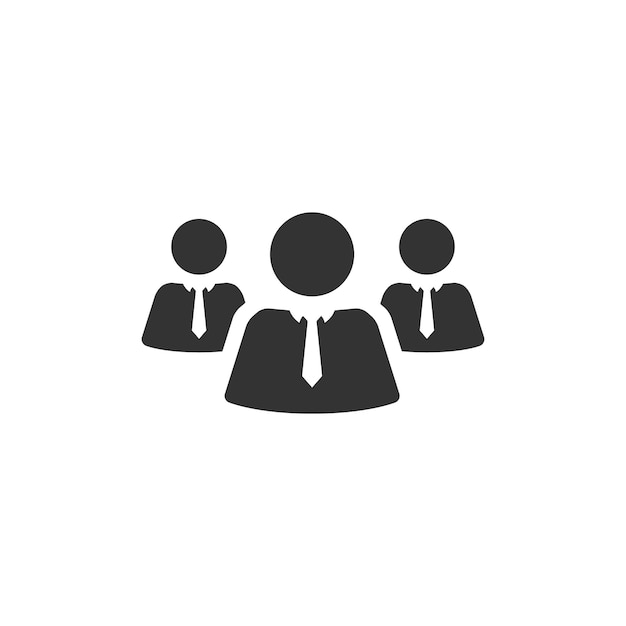 Teamwerkpictogram in zwart-wit