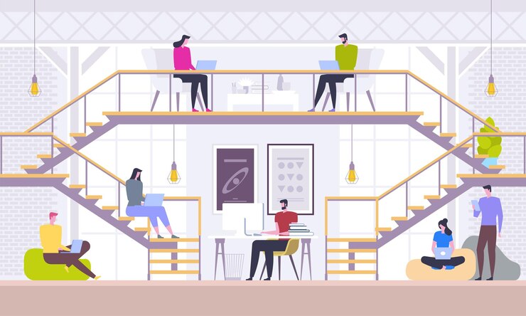 Vector teamwork concept and social network