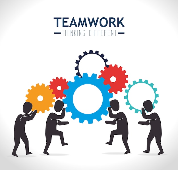 Teamwork design, vector illustration.