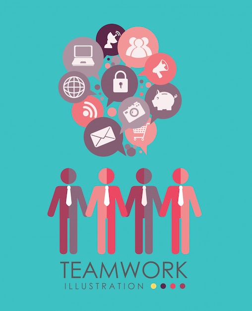 Vector teamwork design vector illustration