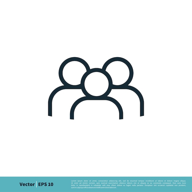 チームワークのアイコン ベクトルのロゴのテンプレート イラスト デザイン ベクトル EPS 10
