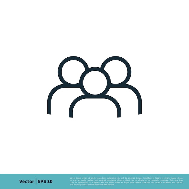 Vector teamwork icon vector logo template illustration design vector eps 10