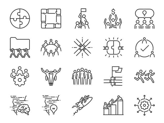 Teamwork icons