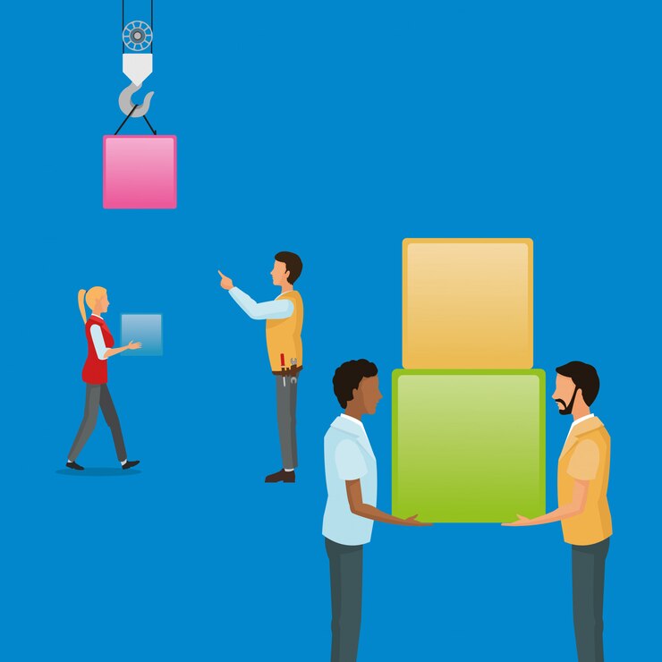 Vector teamwork related icons image 