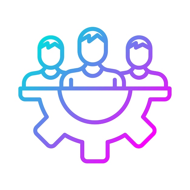 Teamwork Vector Illustration Style