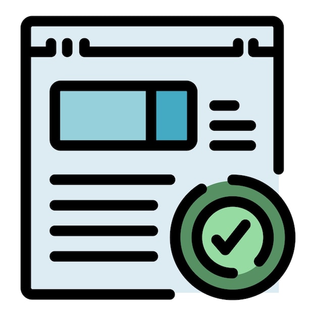 Teamwork website icon outline vector Paper team Manager marketing color flat