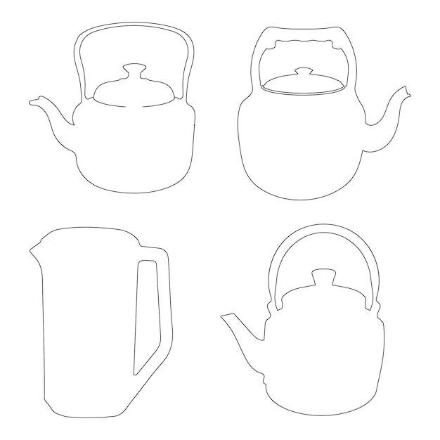 Teapot icon vector