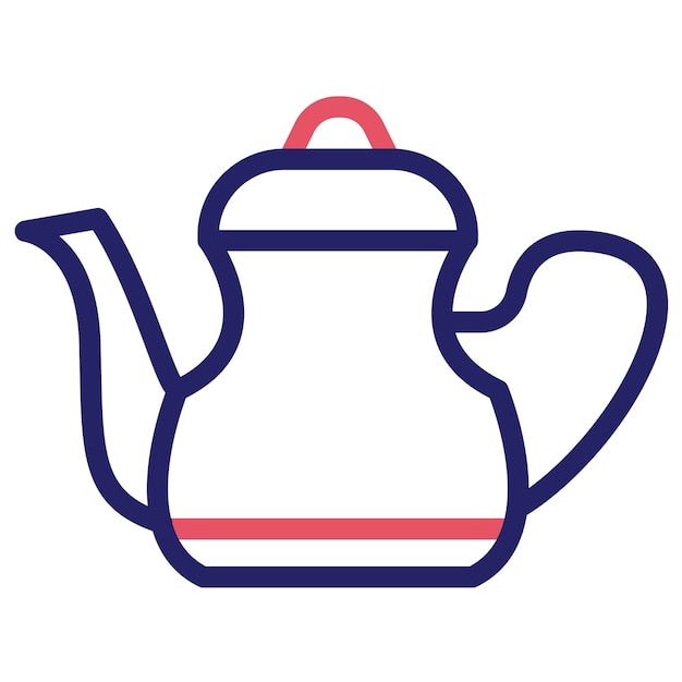 Teapot vector icon illustration of Medicine I iconset