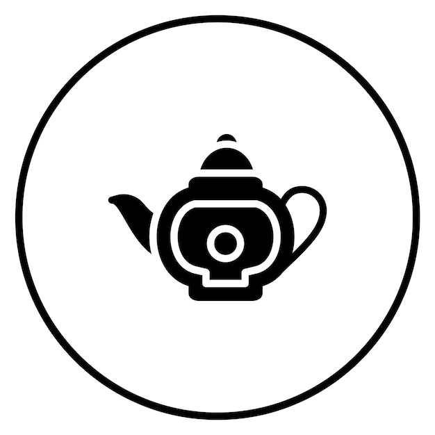 Vector teapot vector icon illustration of winter iconset