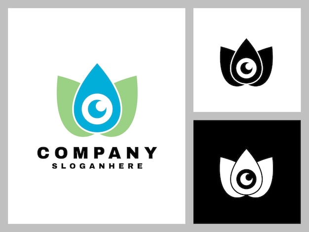 Teardrop abstract logo design