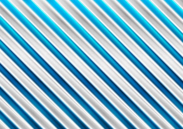 Vector tech bright diagonal glossy stripes abstract background