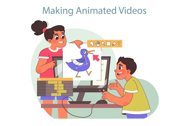 Tech camp for children Animation technologies educational course