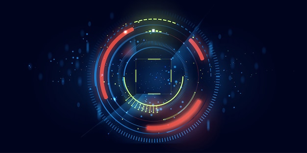 tech cirkel en technische achtergrond