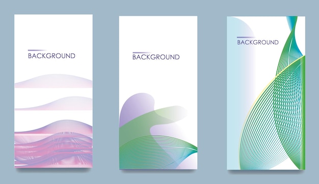 Набор шаблонов технической обложки линейные фоны для каталогов корпоративных брошюр