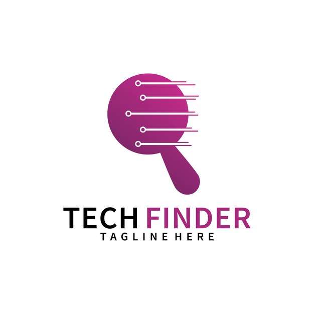 Tech Finder logo design template