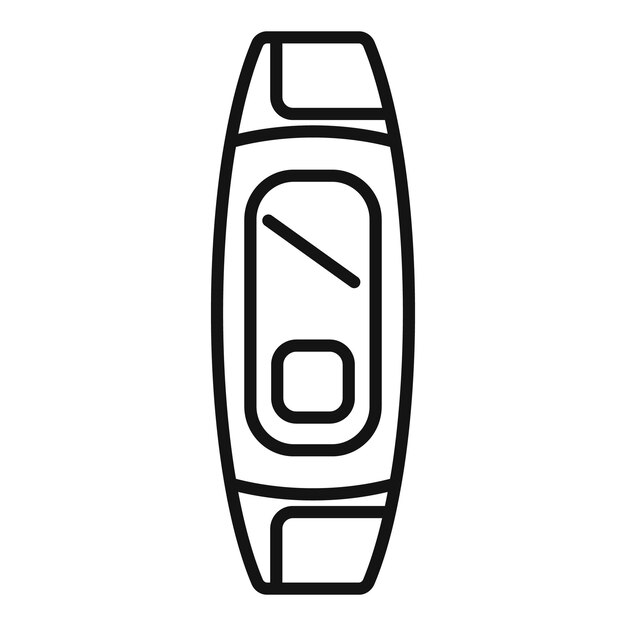 Vector tech fitness band icon outline vector workout equipment