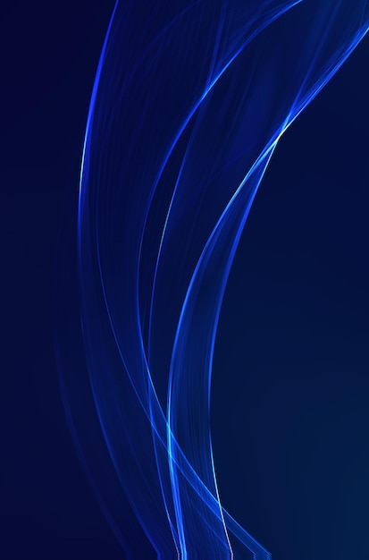 Tech futuristic 3d blue wave Abstract blue light effect background Modern tech music design