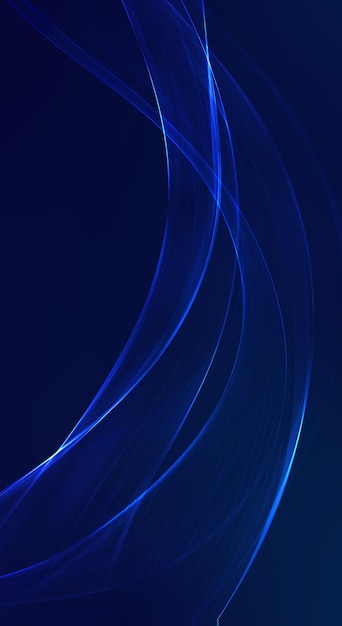 Tech futuristische 3d blauwe golf Abstract blauw lichteffect achtergrond Modern tech muziek ontwerp
