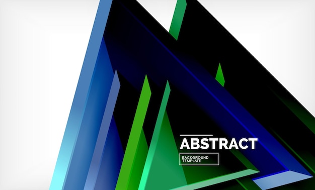 Tech futuristische geometrische 3D-vormen minimale abstracte achtergrond