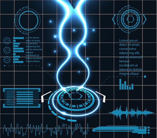 tech infographic template design innovative