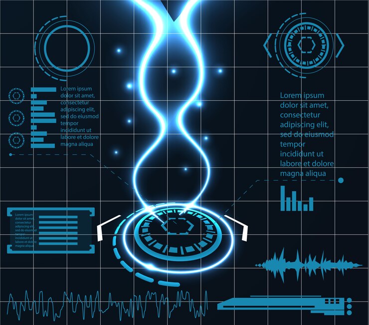 Vector tech infographic template design innovative