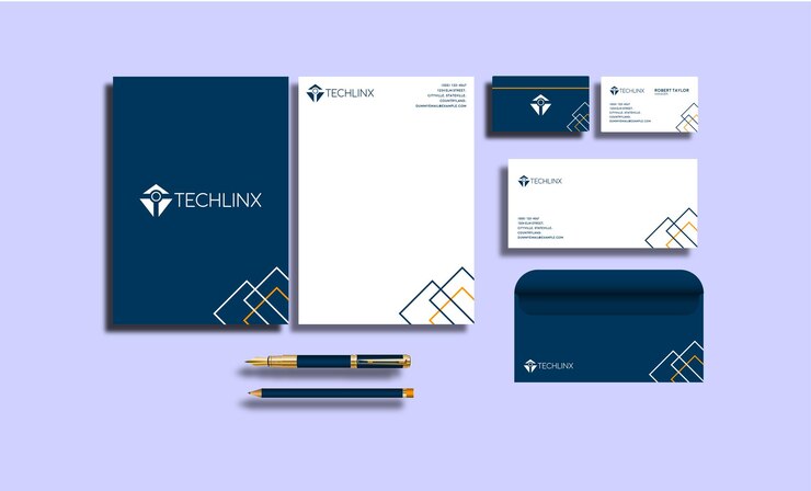 Vector tech linx minimal business stationary