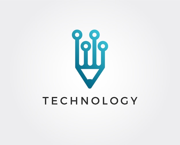 Tech Pen Logo template