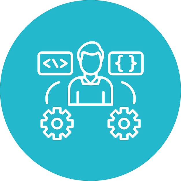Tech Savvy Gebruiker icoon vector afbeelding Kan worden gebruikt voor No Code