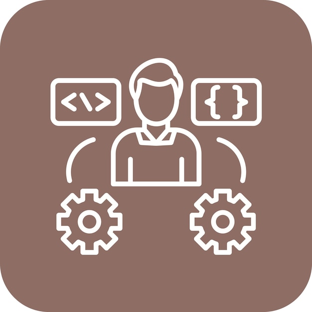 Tech Savvy Gebruiker icoon vector afbeelding Kan worden gebruikt voor No Code