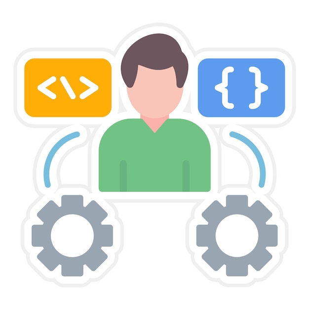 Tech Savvy Gebruiker icoon vector afbeelding Kan worden gebruikt voor No Code