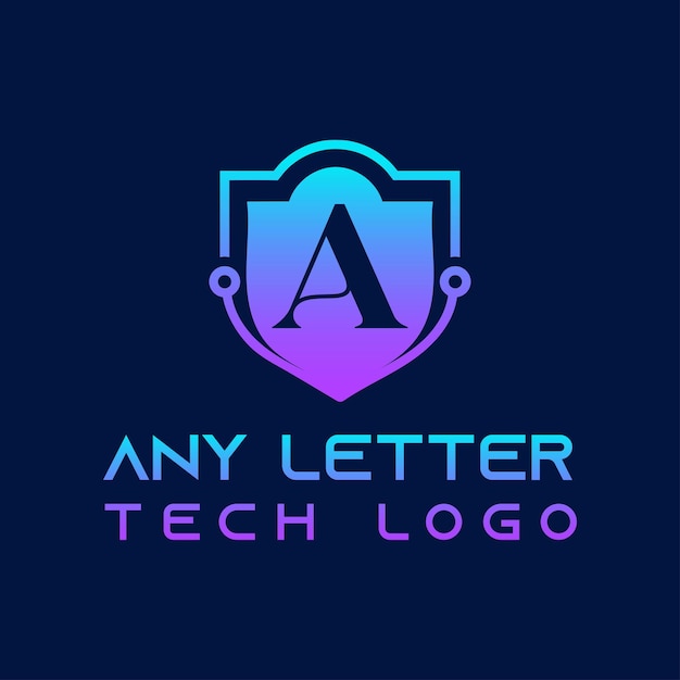 Tech shield logo