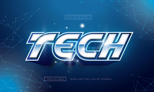 Tech Text Effect Editable