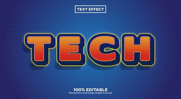 Tech text effect