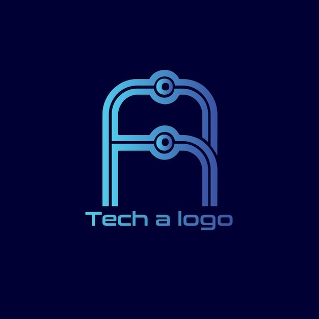 Vettore tecnologia un logo vettoriale